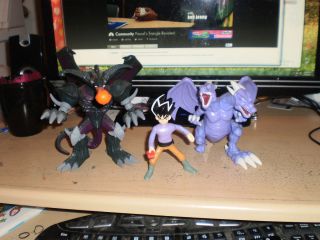 Yu Gi Oh Action Figure Lot 2 Action Figure and 2 Dragons