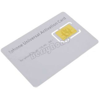 New Portable Universal Activation Sim Card for iPhone 2G 3G 3GS 4 4S 