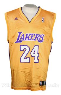 Lakers Kobe Bryant Jersey Adidas NBA Basketball Yellow