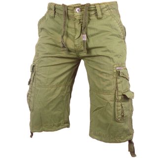 Feel Active Vintage Cargo Shorts Herren Hose Pants Schwarz Grau 