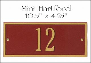 New Personalized Mini Hartford Address Plaque Sign
