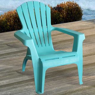 Adirondack Chair Gartenstuhl Kunststoff Gartensessel Stapelstuhl Blau 