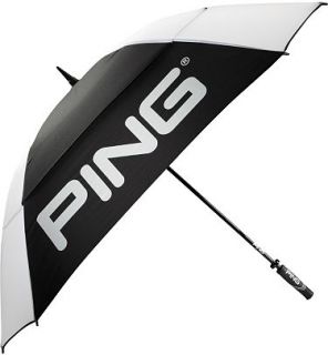 New 2012 Ping Black White 68 Double Canopy Tour Umbrella