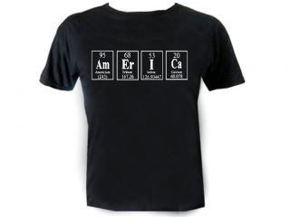 America Periodic Table Geek Funny Cool Shirt Cheap Tees