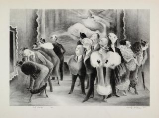 1939 Adolf Dehn Art Lovers Gallery Paintings Show Print Original 