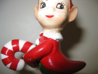 Adorable Vintage Christmas Set of 4 Josef Originals Elf Pixie 