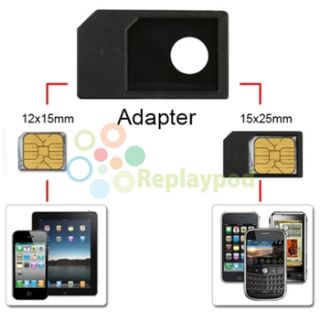Micro Sim Card 10 Adapter for Apple Verizon ATT iPhone 4 4G 4S HD iPad 
