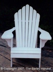Adirondack Chair Plans Scalloped Back Full Size Patterns