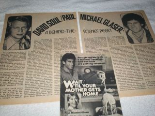 Paul Michael Glaser Starsky Hutch Star clippings WOW