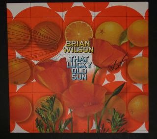 Beach Boys Brian Wilson That Lucky Old Sun Signed Album