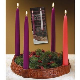   Anticipation Advent Wreath Candleholder with 4 Advent Candles