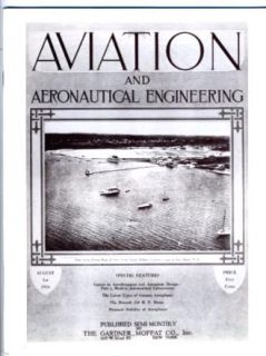 Aviation Aeronautical Engineering August 1916 Facsimile