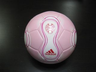 Adidas Teamgeist Glider Soccer Ball Pink New Sz 5