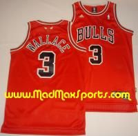 Ben Wallace Chicago Bulls Adidas Road Red Swingman Throwback Jersey 