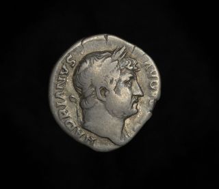 Ancient Roman Silver Denarius Star and Crescent Coin of Emperor 