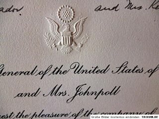 Inviting Card to Hitler Plotter Hammerstein US Consul General 