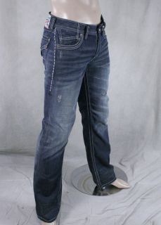 Affliction Jeans Mens Blake 3D Flap Backfire Wash 10RS451