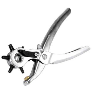 Leather Hole Punch Hand Pliers Belt Holes Punches Repair Reuse 