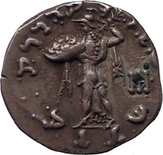 Menander 160 BC Indo Greek Kingdom Silver drachm King Athena