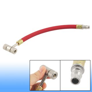 Red Motorcycle Bikes 2 Way Metal Tyre Tire Air Chuck Inflator