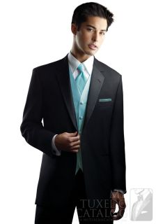 100 Wool Black Tuxedo After Six 40R Package Deal