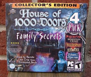 House of 1000 Doors 4 Pack Collector Edition Game PC DVD ROM NM