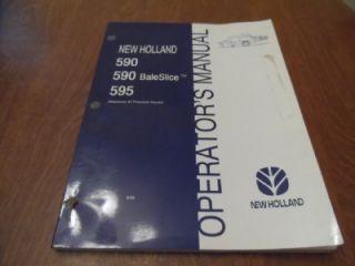 New Holland 590 595 Baler Operators Manual 86576992 98