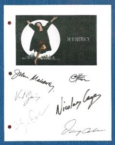 Moonstruck Movie Signed Script rpt Cher Nicolas Cage