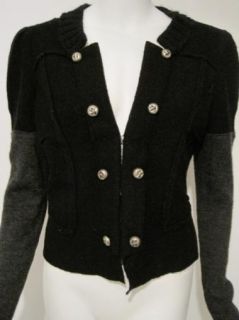 Free People Womens Black Embroidered Jacket L $168 New