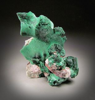 Green Malachite after Azurite, New Cornelia Mine, Ajo, Arizona