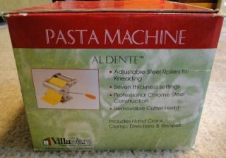 villaware al dente metal pasta machine made in italy