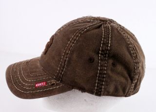 KURTZ baseball Cap hat ALBERT tan a flex one size FITS ALL brown