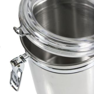   Stainless Steel Kitchen Canisters Dry Food Storage Jar Air Tight