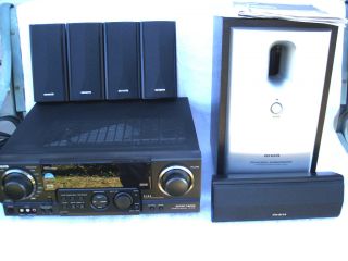 AIWA AV D78 Receiver Home Video Audio Powered Subwoofer Speaker 