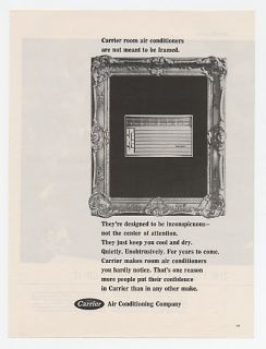 1966 carrier framed room air conditioner ad