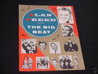 1957 Alan Freed Concert Program Buddy Holly Berry Lewis