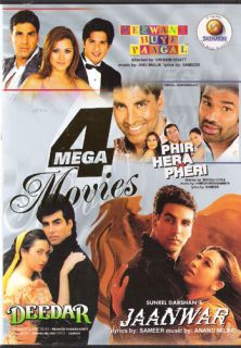 Hindi Indian 4 Movies Deewane Huye Paagal Phir Hera Pheri Deedar 