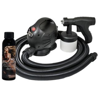 Turbo Tan Deluxe Sunless Airbrush HVLP Spray Tanning System w Opulence 