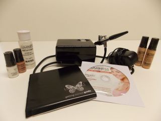 Luminess Air Airbrush Cosmetics System   Light Kit with Makeup Used 1 