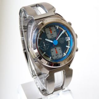   ALBA ( SEIKO ) Chronograph V657   6030 QUARTZ VINTAGE 70s Retro Watch