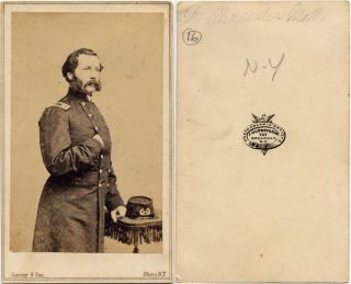 Civil War Soldier General Alexander M in Uniform No 16 J Gurney NY CDV 