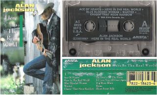 Alan Jackson Here in The Real World 1989 Cassette