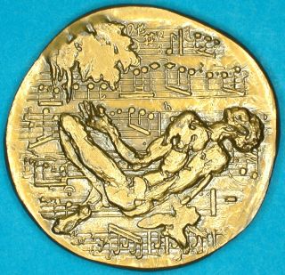 Albert Schweitzer 1952 Nobel Peace Prize Medicine Music Bonze Medal 