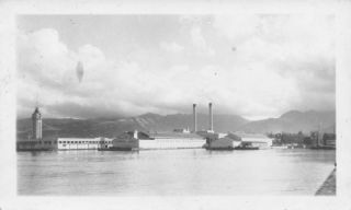 1930s Honolulu Harbor Docks Aloha Tower Hawaii Photo