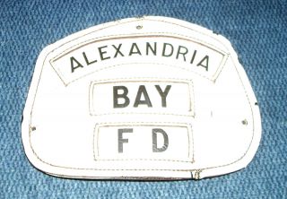 Alexandria Bay Fire Department Vintage Fire Helmet Shield (Upstate New 