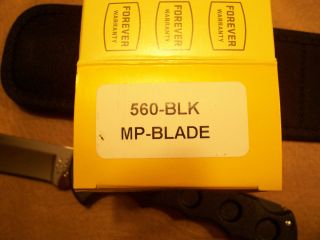    Knife 560 Black Titanium 110 blade Hunting Signed Alfred C Buck Rare