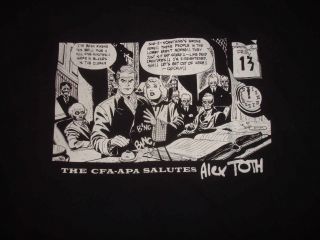 CFA APA Original Art Zine Alex Toth T Shirt Halloween N