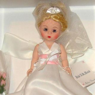NIB Madame Alexander Doll 8 Bride to Be Blonde 50800 sleep eyes open 