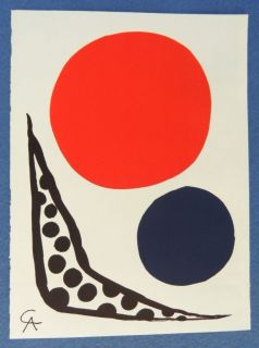 Alexander Calder Original Lithograph LAtelier Mourlot 1965 Compositon 