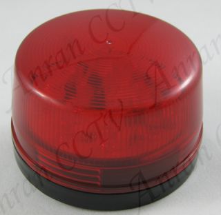 red mini strobe light for security systems new in box base abc lens 